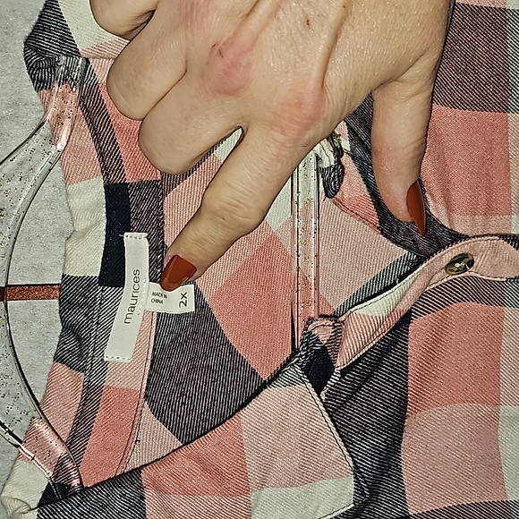 EUC maurices flannel - Picture 2 of 3